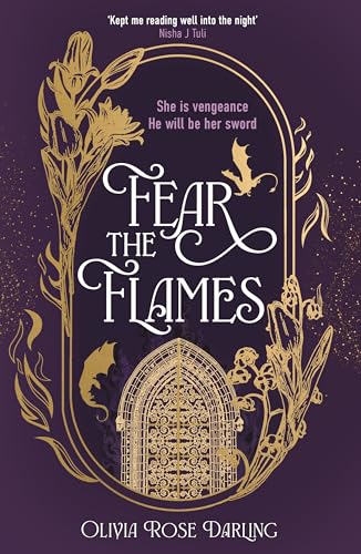 Fantasy novel cover 'Fear the Flames' by Olivia Rose Darling.