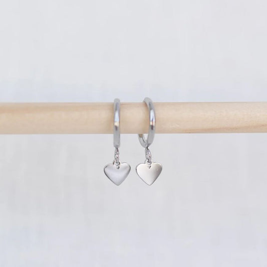 ❤️ Heart Hoop Earrings