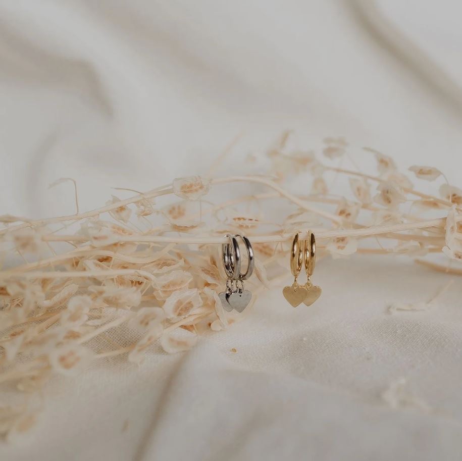 ❤️ Heart Hoop Earrings