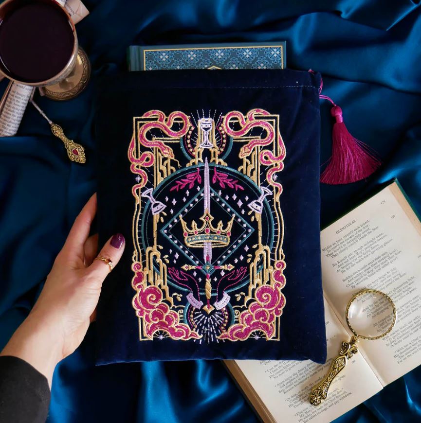 Serpents & Swords Book Sleeve - Blue