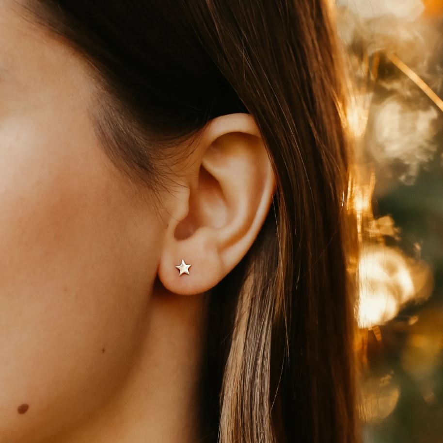 🌙 Star & Crescent Studs