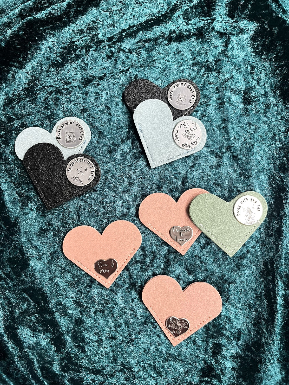 To the Stars That Listen – Heart-Shaped Leather Bookmark