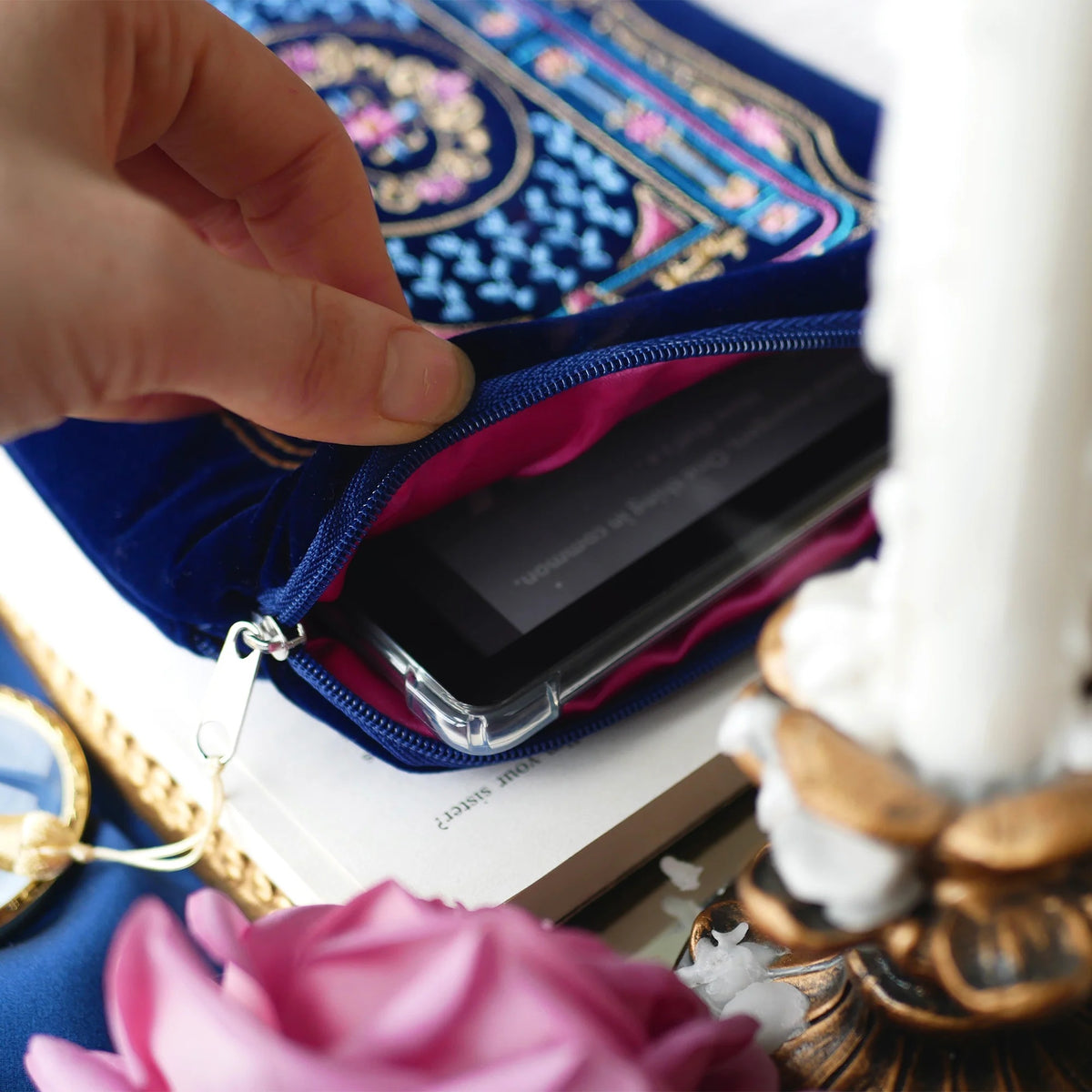 Literati E-Reader Sleeve Royal Blue