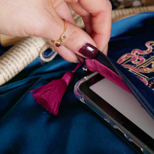 Serpents & Swords Blue E-Reader Sleeve (Large)