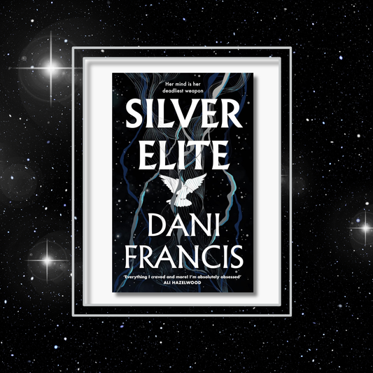 silver_elite_by_dani_francis book cover on a dark starry background