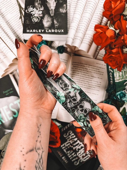 Skull - Spank Me Whip-End Bookmark